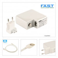 Fast 61W Apple Usb Type C Şarj Adaptörü 20.3V 3A, 14.5V 2A, 9V 3A , 5.2V 2.4A CSADP081